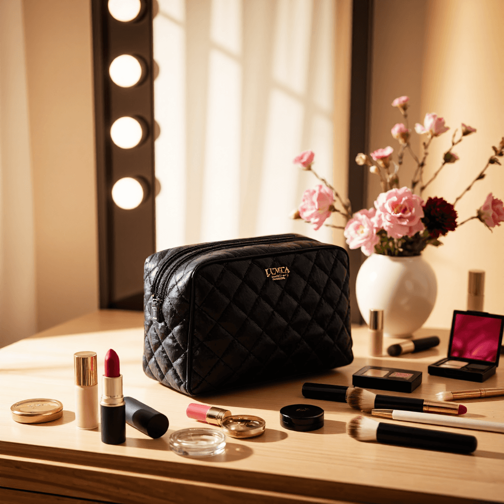 product photography of cosmetic bag