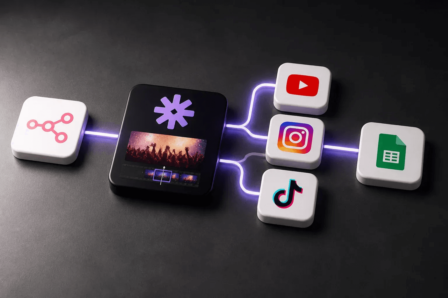 Automated video distribution across social platforms - Best AI Video Tools Like Vizard for Webinar Clips