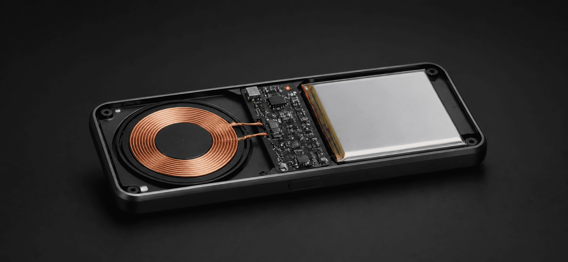 Wireless charging coil and battery power module