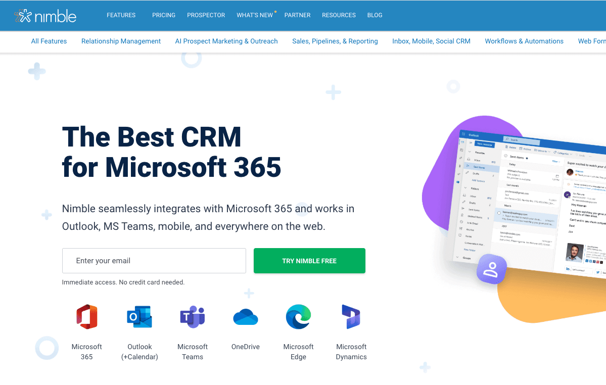 CRM Integration with Teams - Nimble CRM