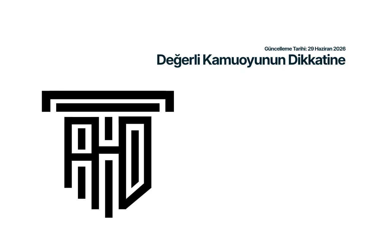 Kamuoyu Duyurusu