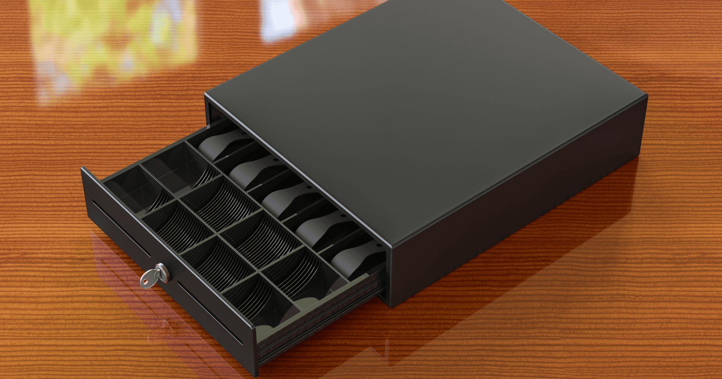 A cash drawer