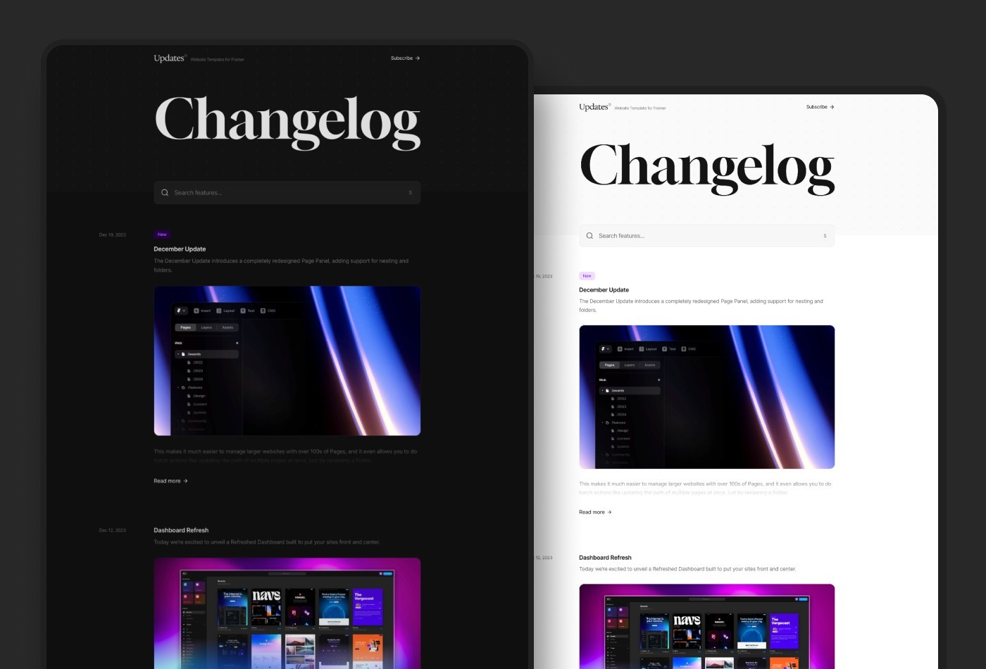 Updates