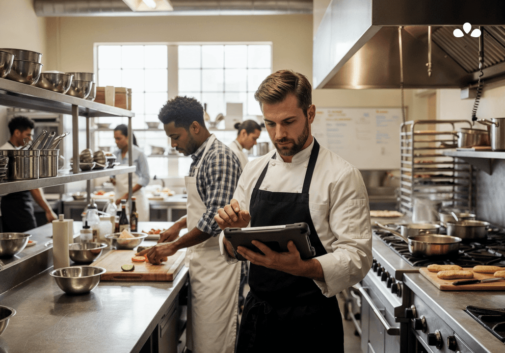 Chef in kitchen
