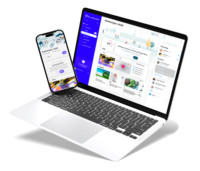 Skærmbillede af Colibo intranet