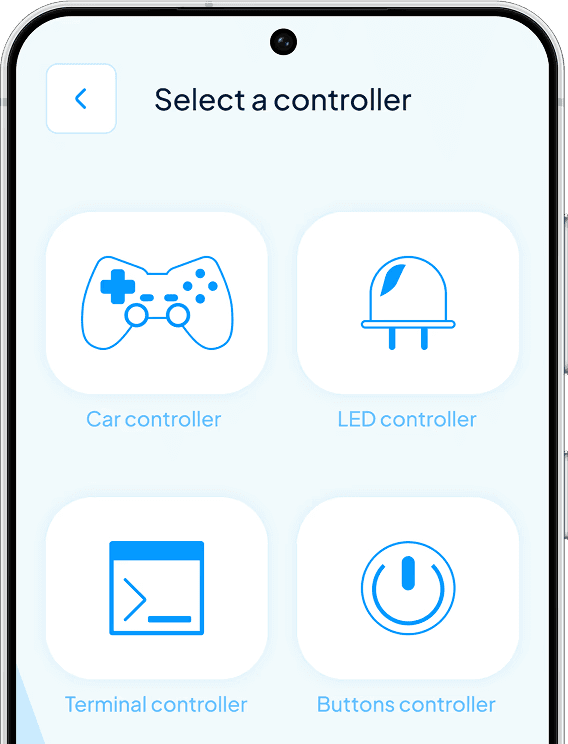 Bluetooino controllers screen
