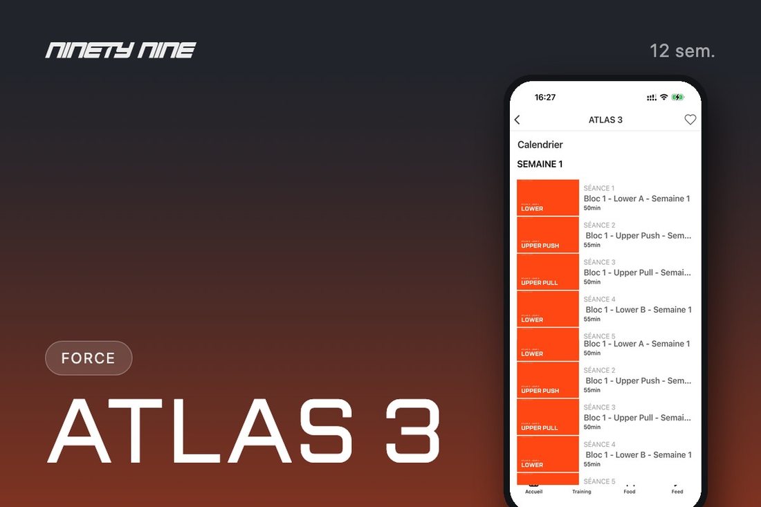 Le calendrier de ATLAS 3 dans Blast