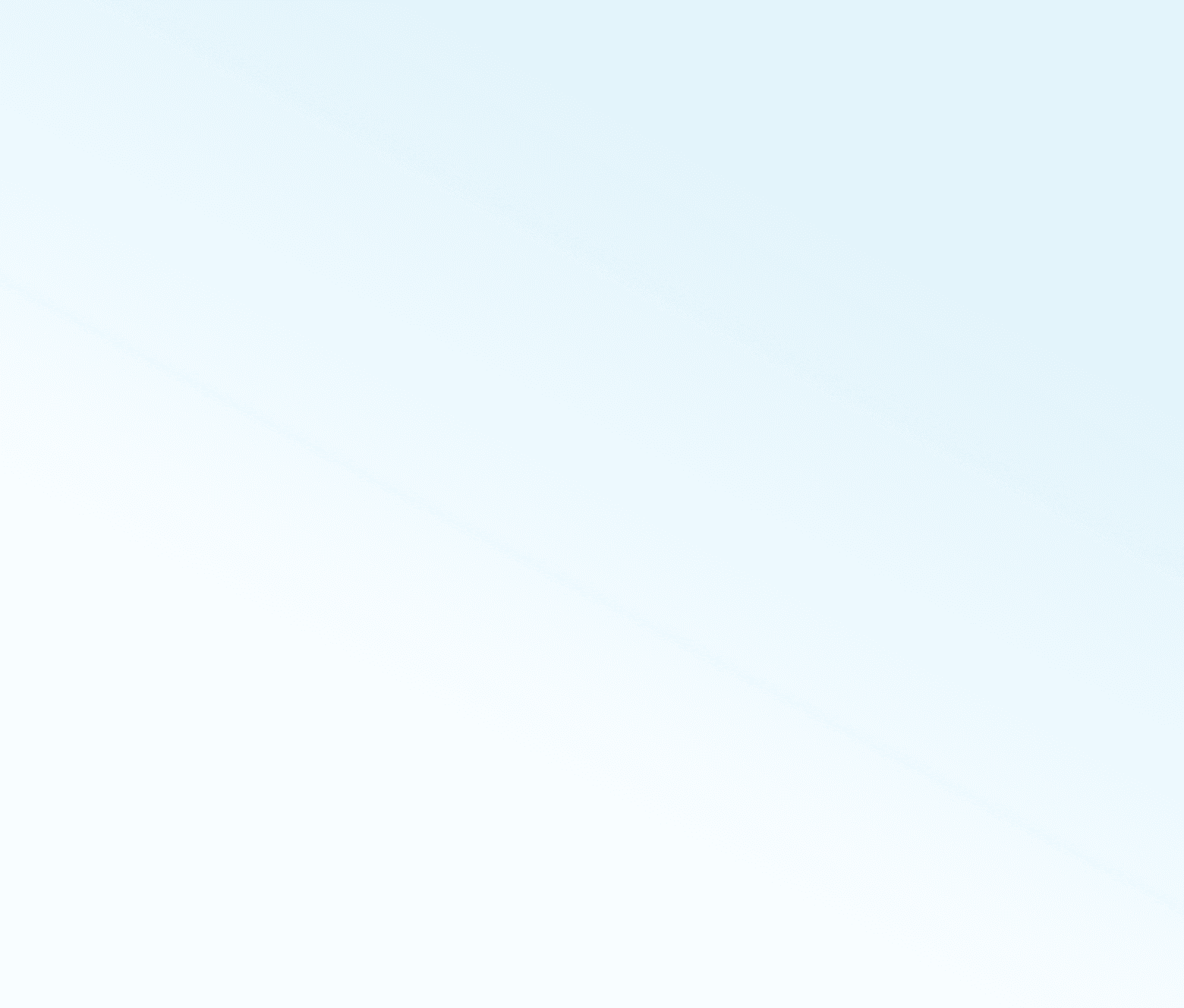 Light blue to white gradient background.