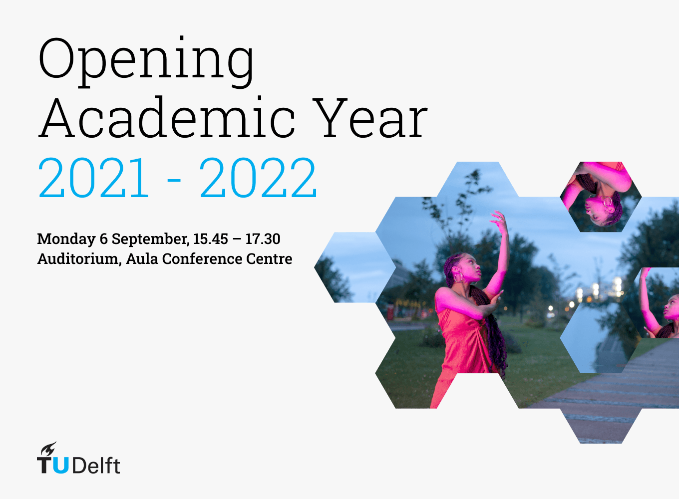 Grafische vormgeving van TU Delft Opening Academic Year als Freelance Brand Designer Michiel Nagtegaal - Mr. Upside uit Voorburg