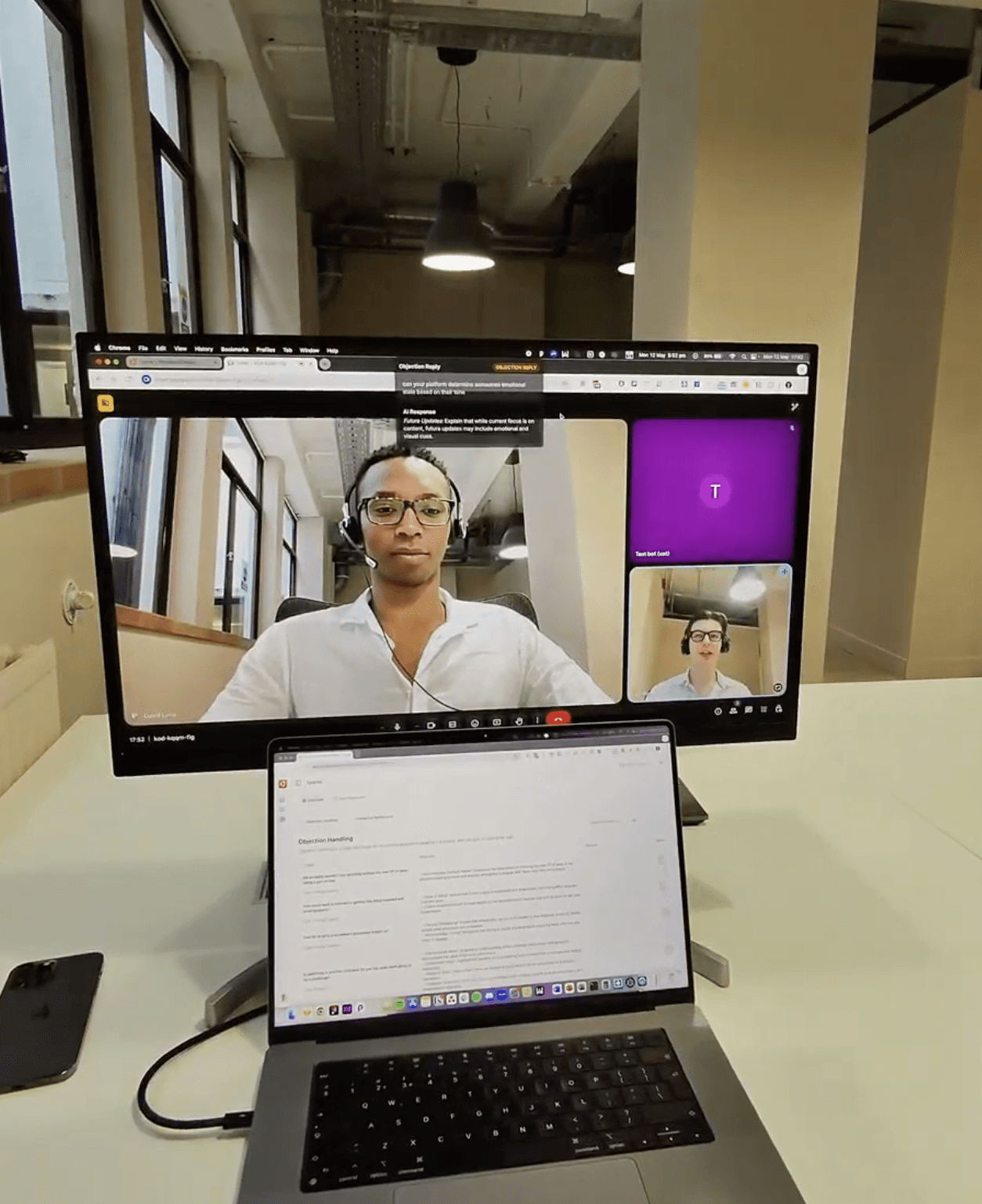 An abstract shape that representative of Film & Motion