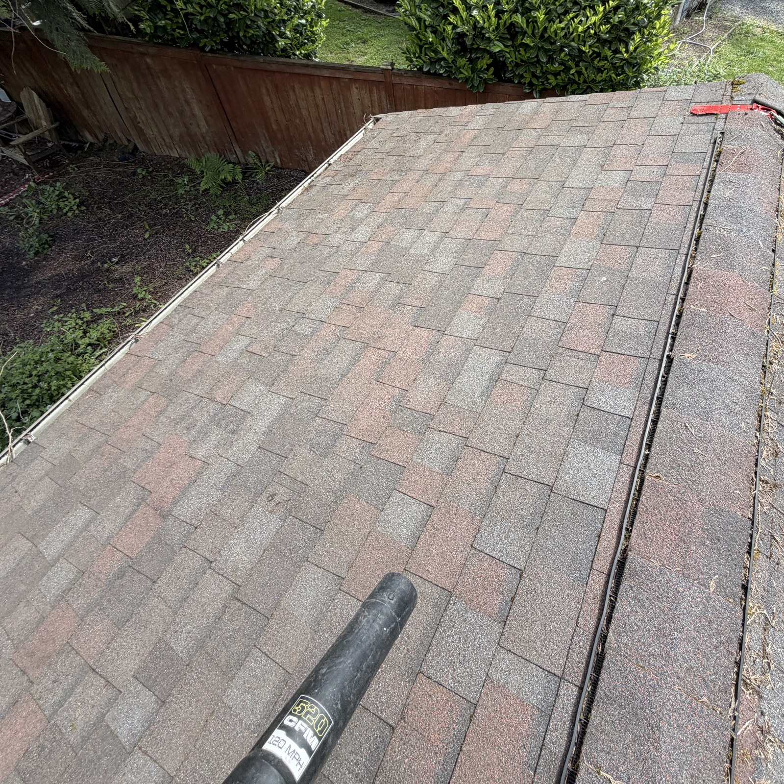 After: roof cleaning: moss & debris removal by Peterson Property Services in Granite Falls, WA