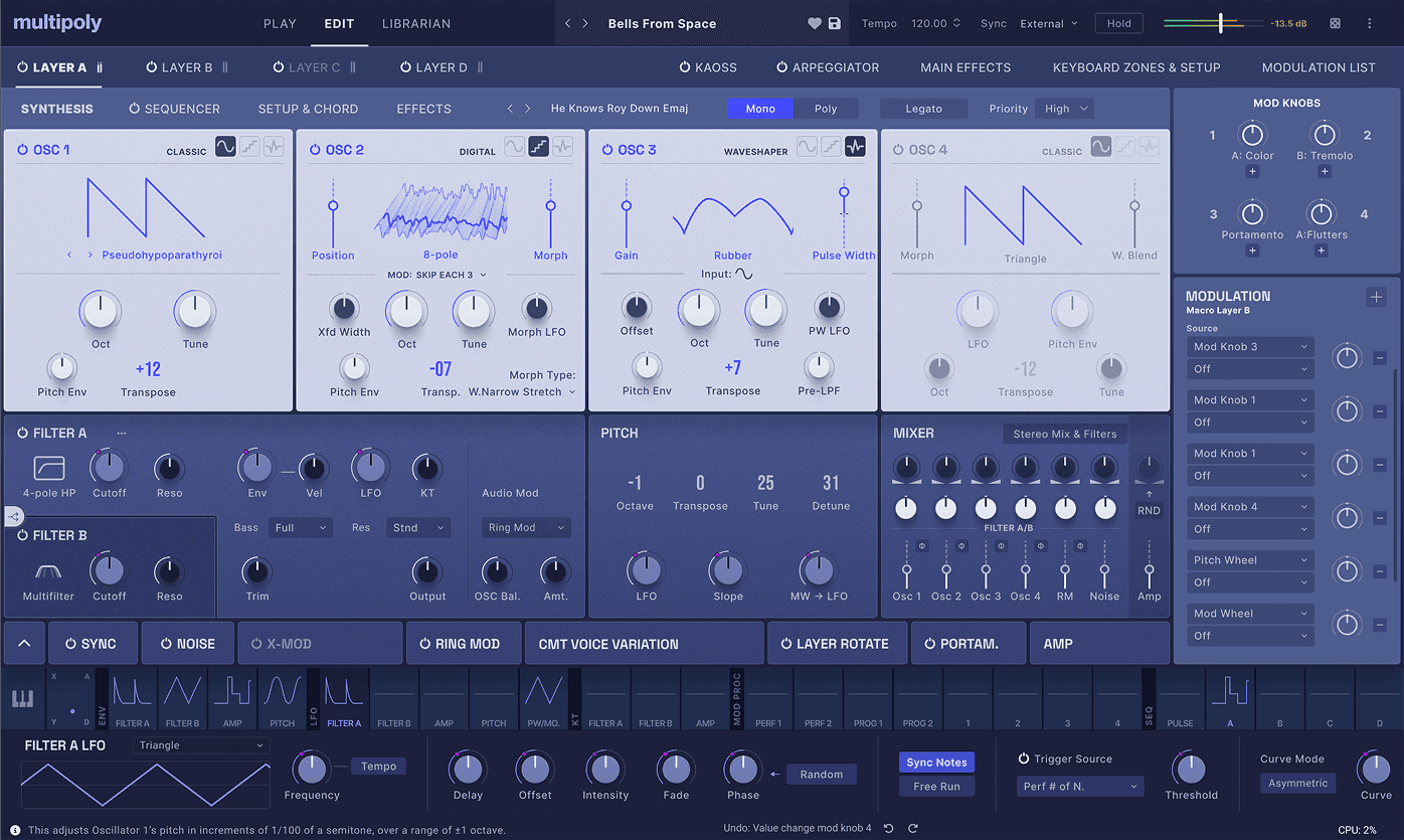 Korg - multi/poly - Analog Modeling Synthsizer