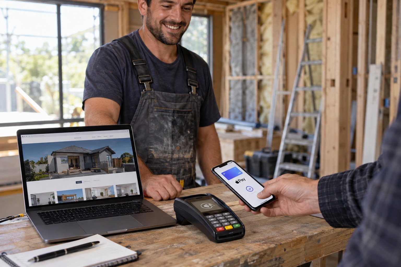 Apple Pay and Google Pay with WordPress websites for tradies