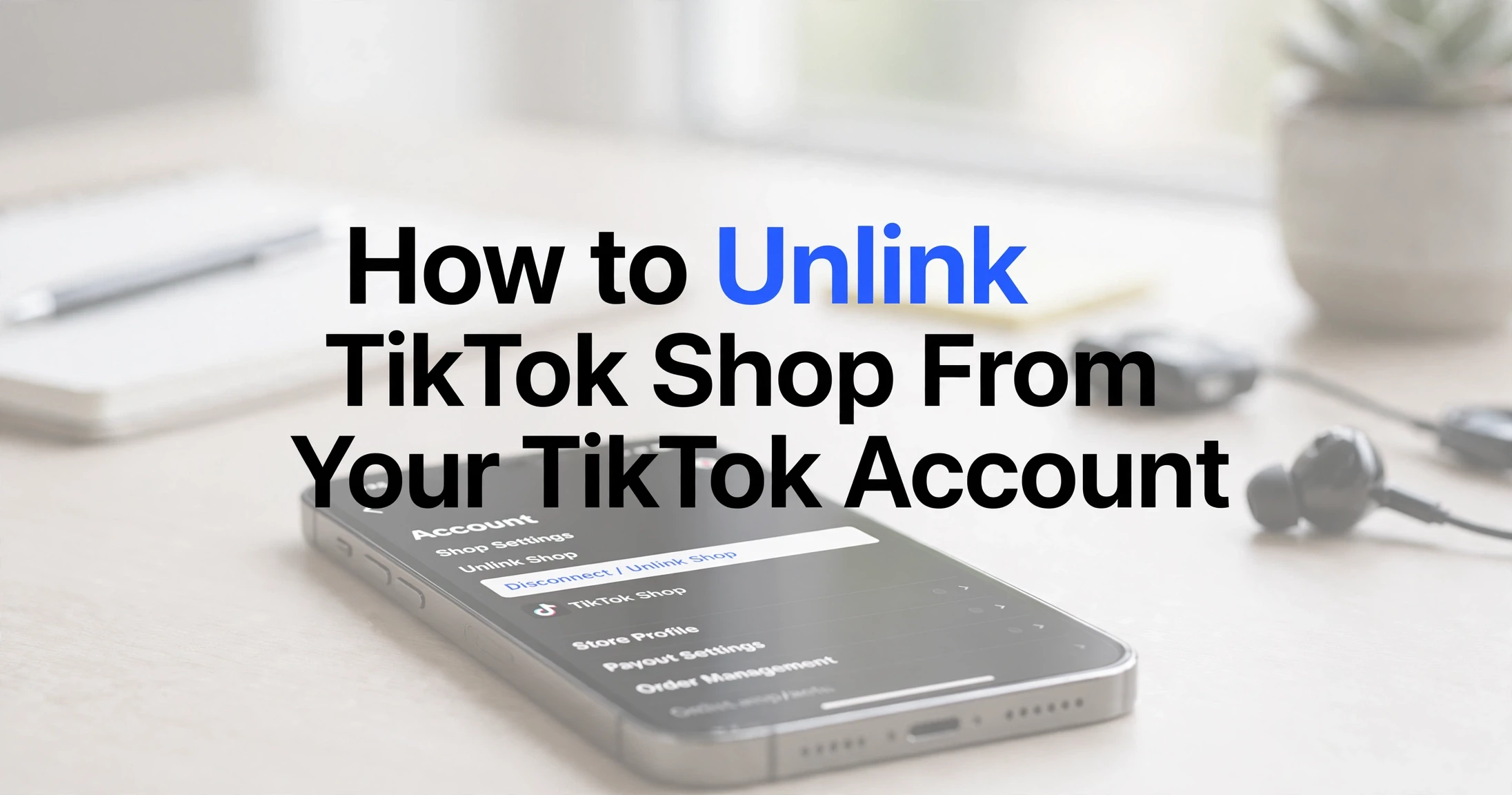 How to unlink TikTok Shop from your TikTok account guide