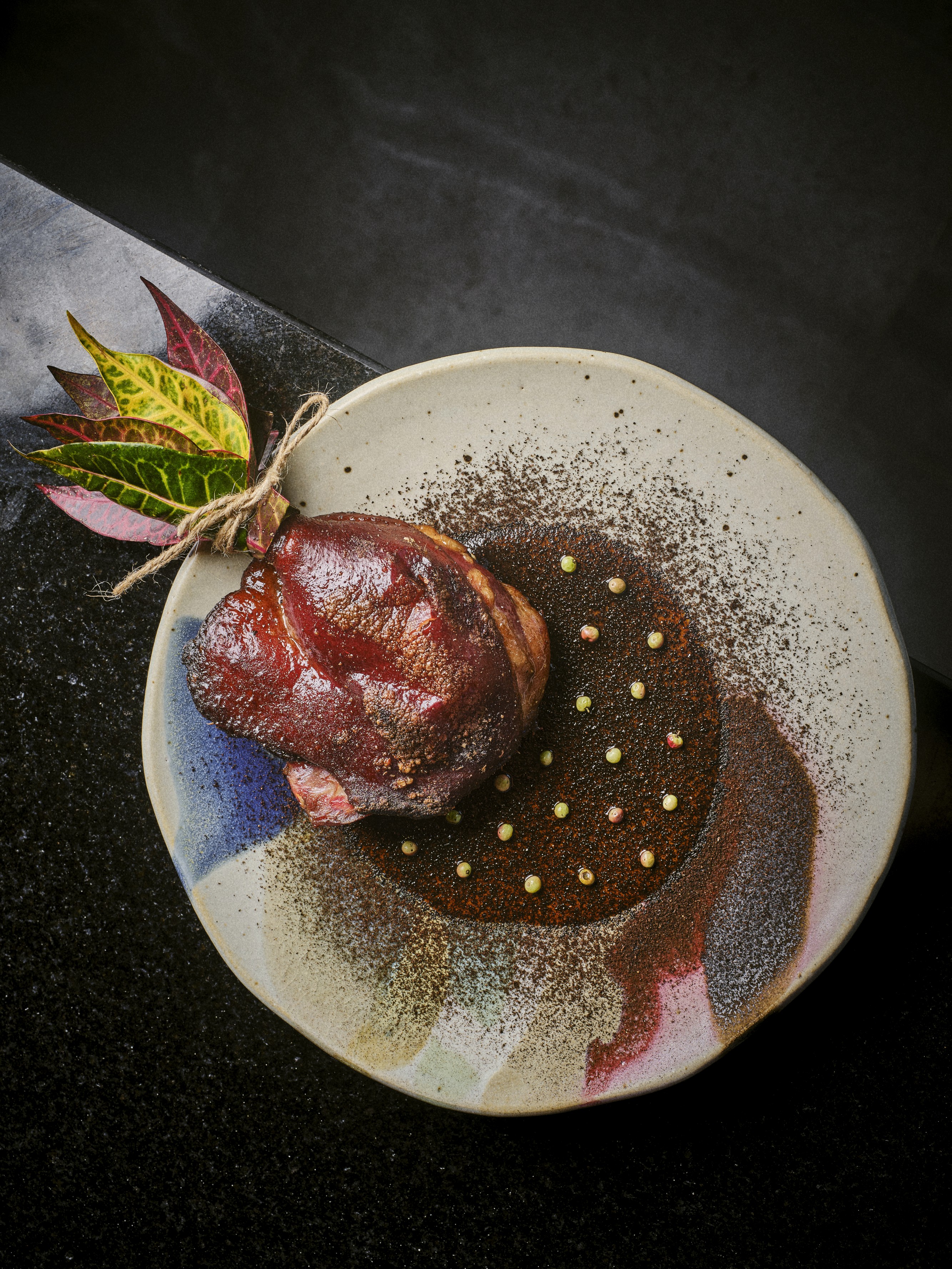 Smoked Duck Leg, Spice Sauce, Brazilian Peppercorn