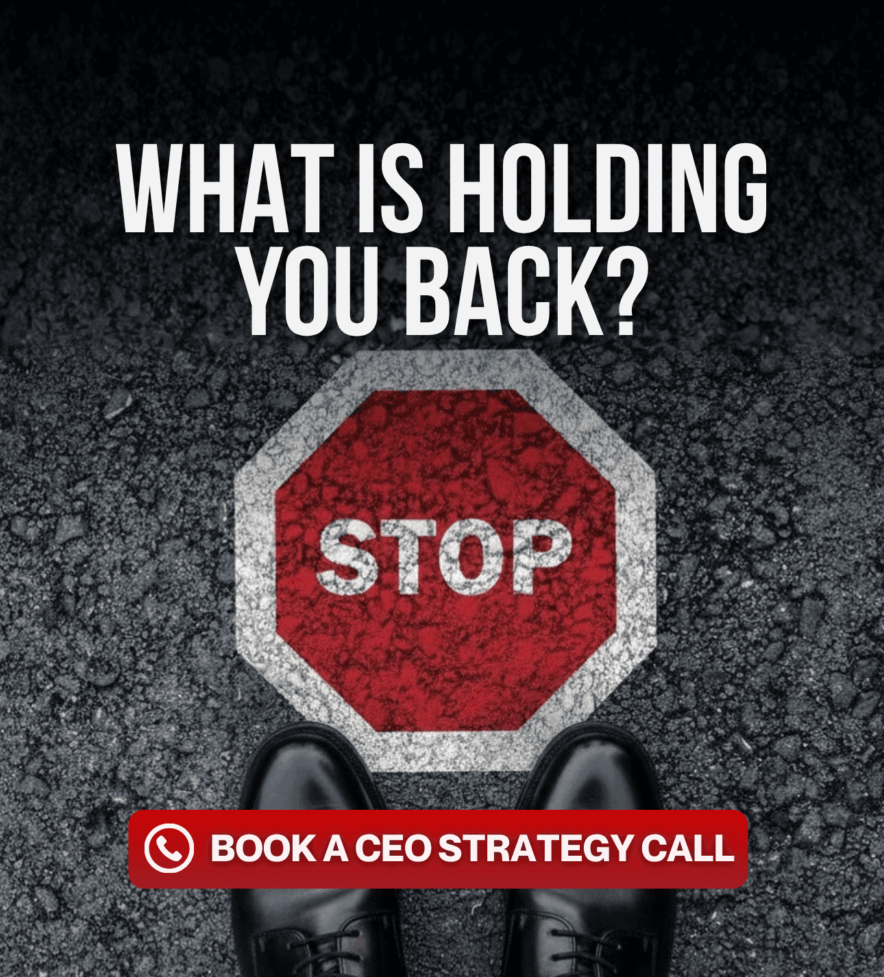  Stop sign representing hidden business constraints uncovered through the CEO Freedom OS audit