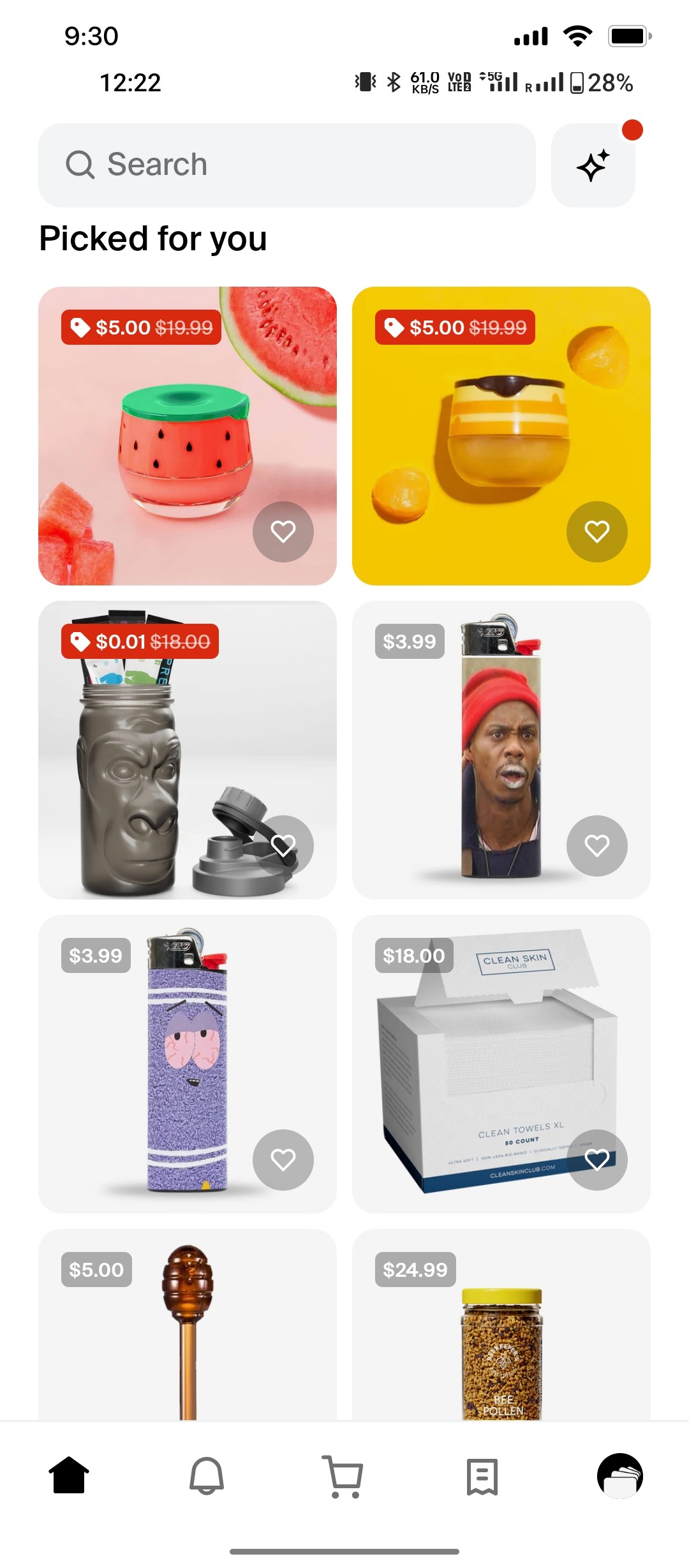 Shop App Cart  add screen