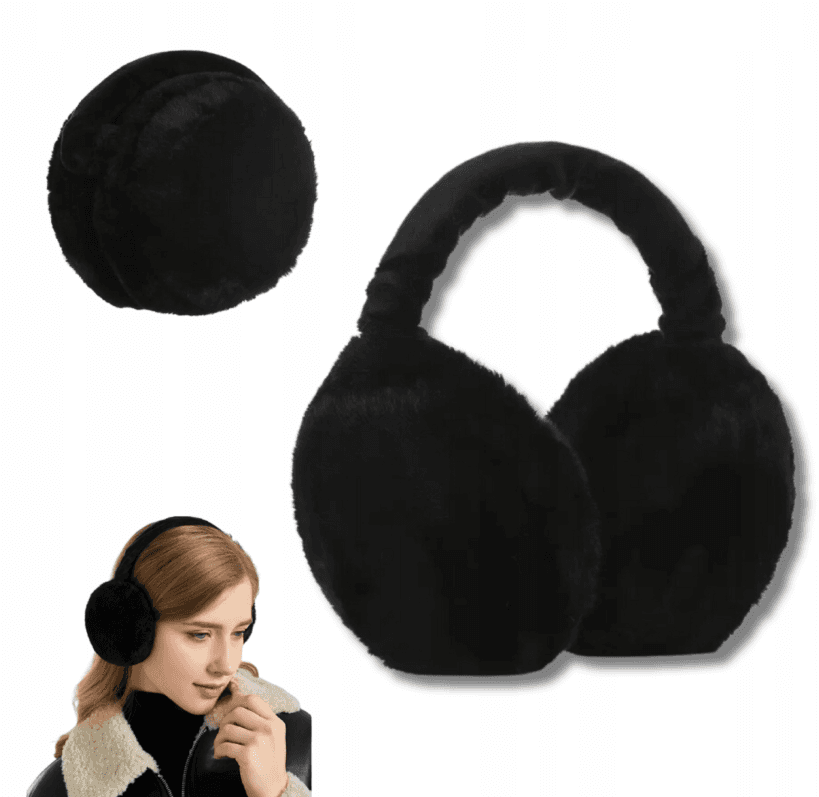 nauszniki zimowe czarne
