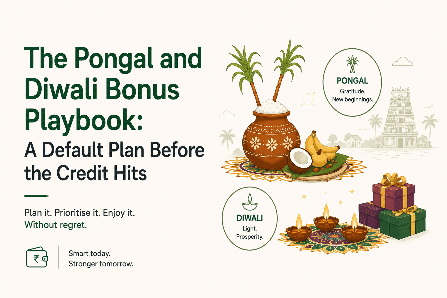 The Pongal and Diwali Bonus Playbook: A Default Plan Before the Credit Hits