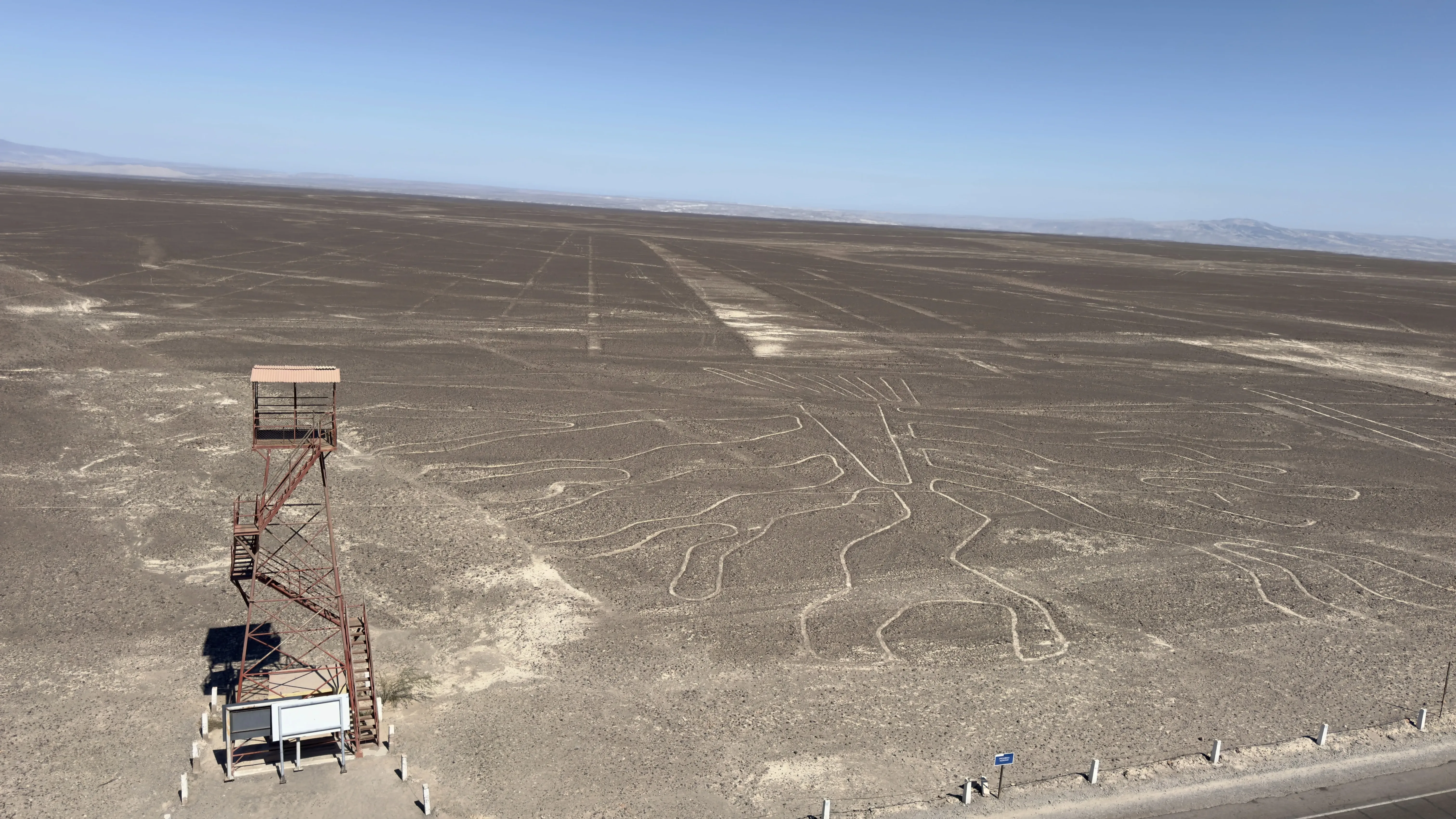 View from a Nazca Desert viewing tower
