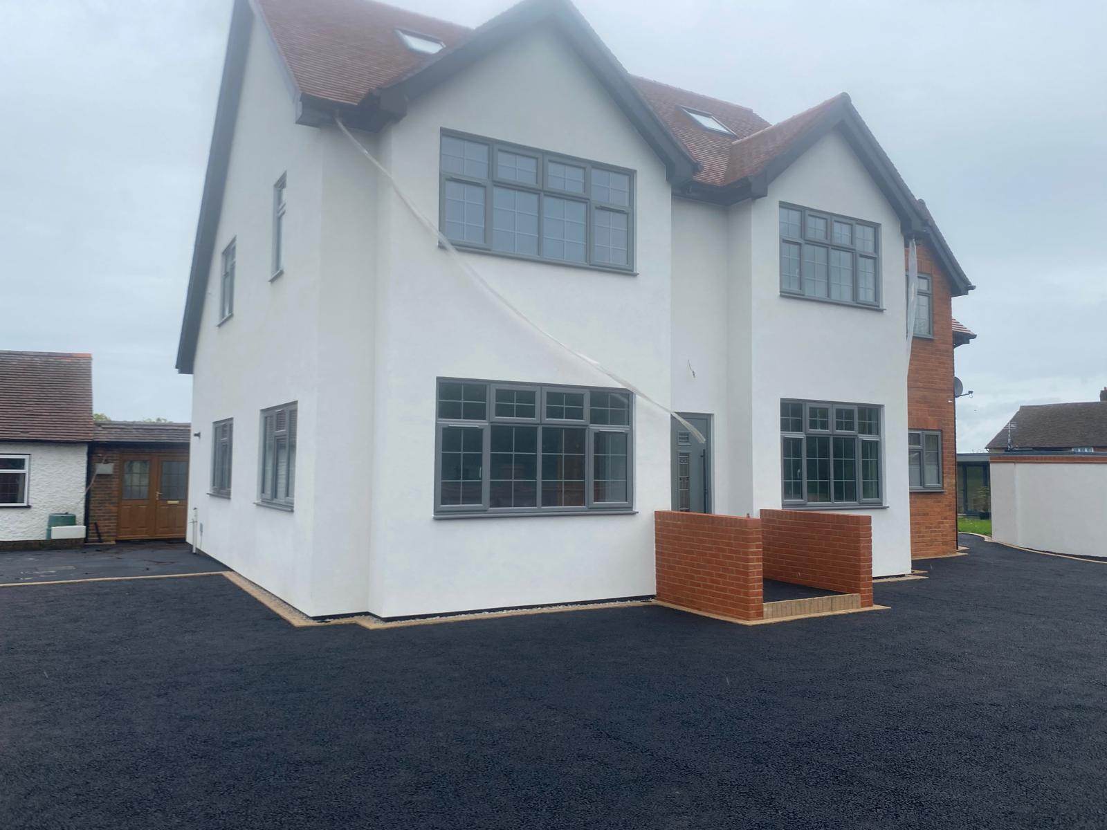 brown and white concrete house