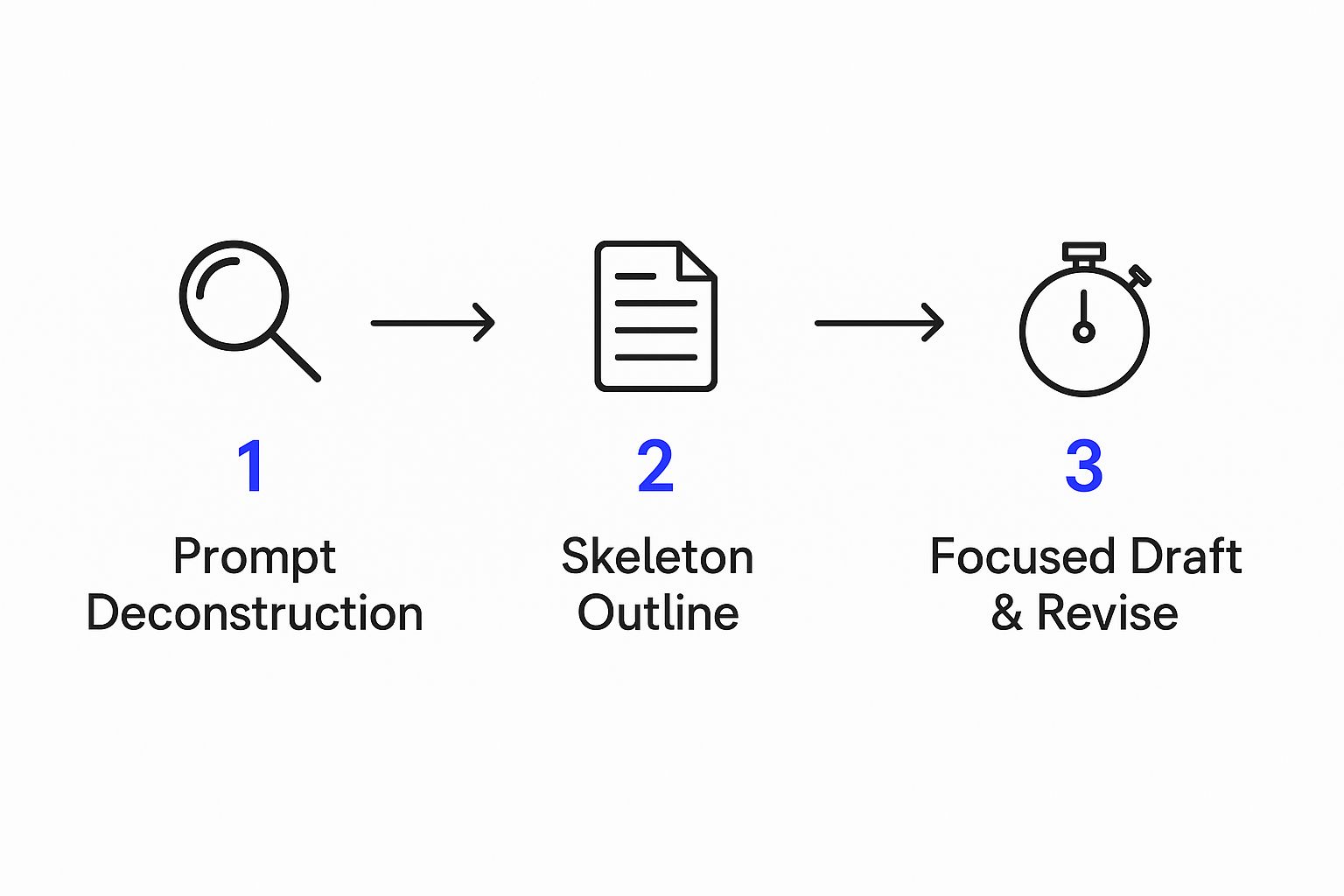 Infographic about how to write essays faster