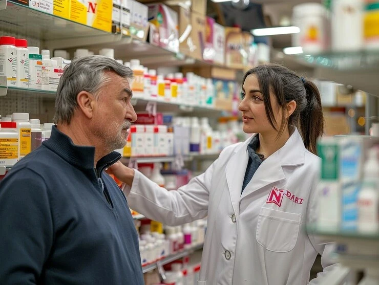 Nurse helping man in a hospital Tallahassee
