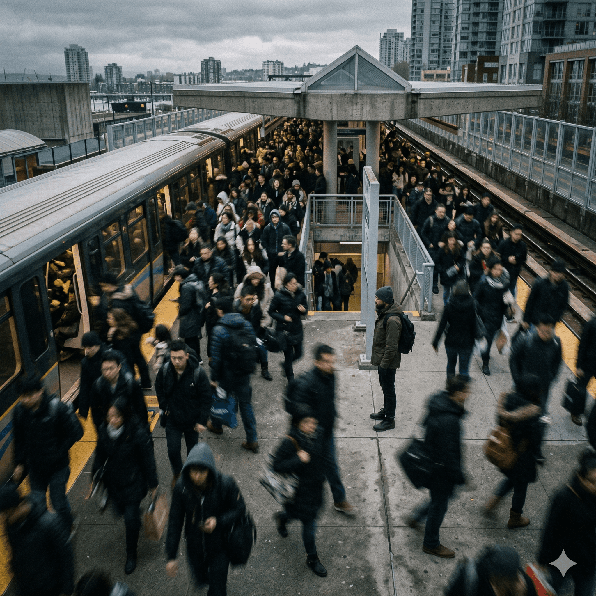 two people looking at a tablet and smiling