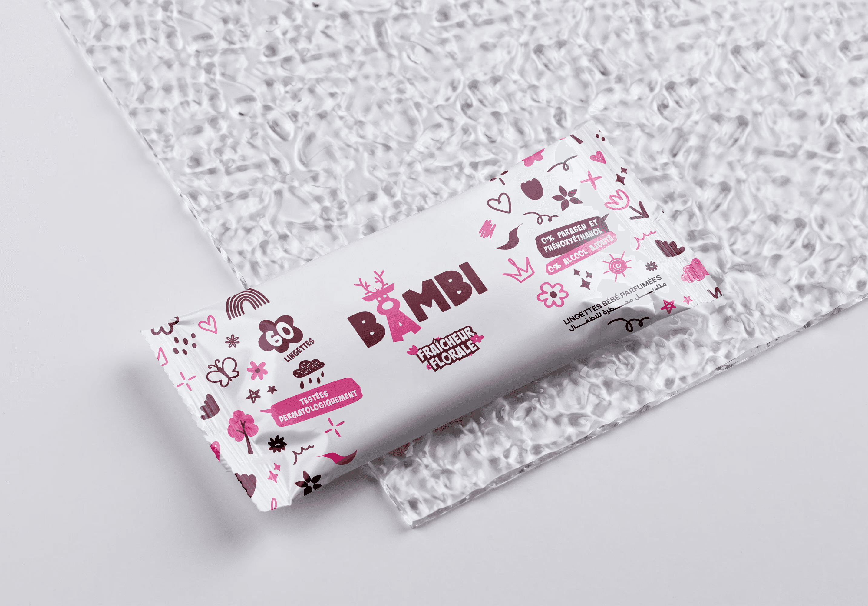 Bambi wipes packaging