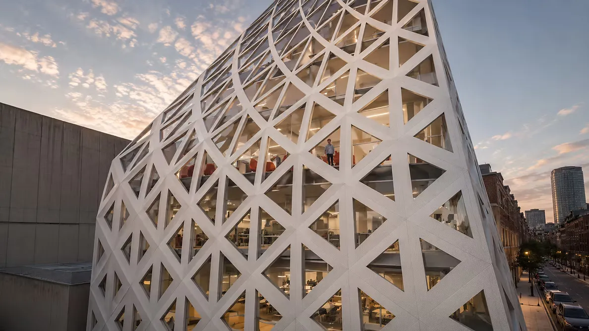 Diagrid Exoskeleton — Structural Skin and Civic Identity