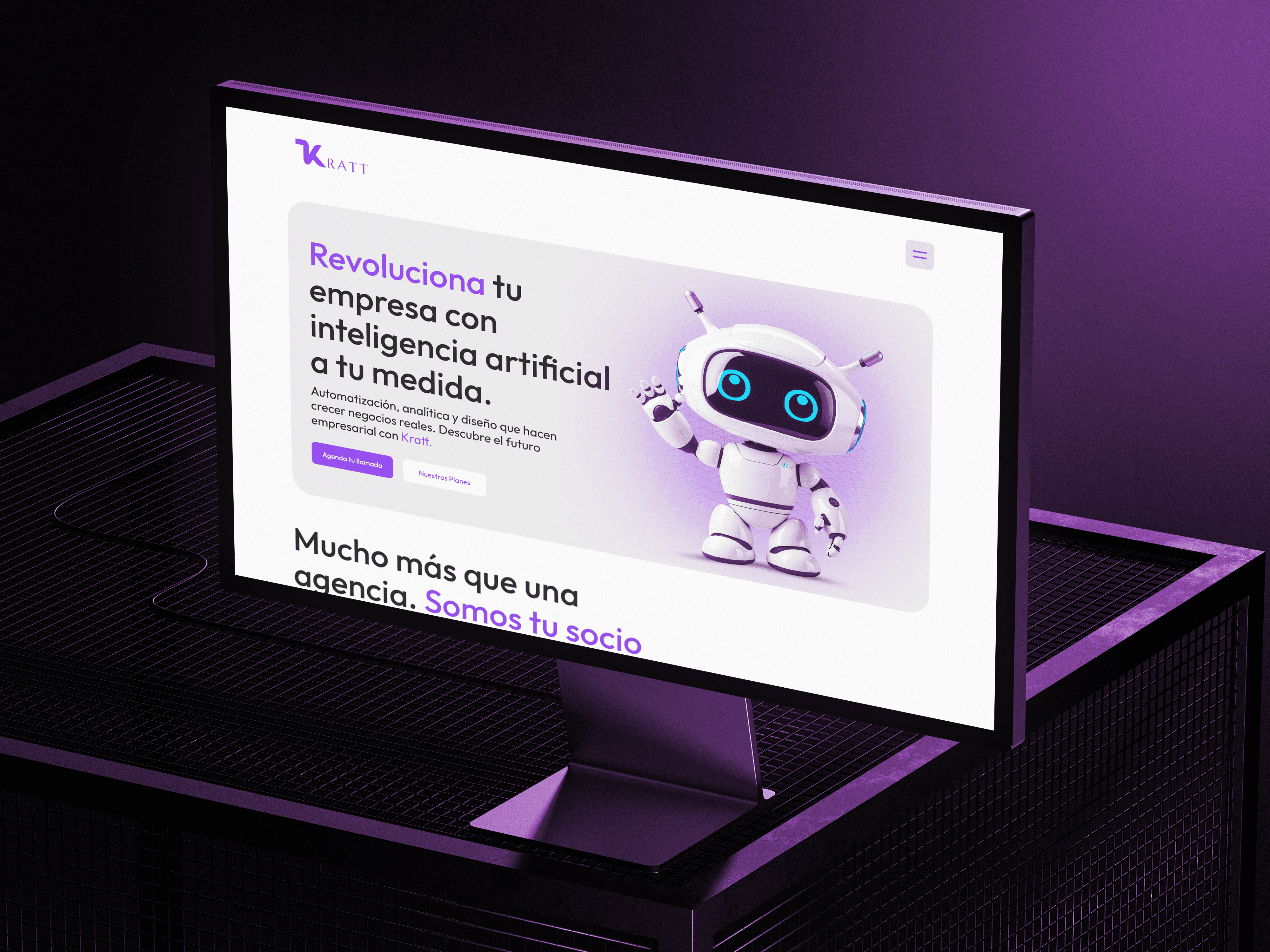 Kratt.ai Landing Page
