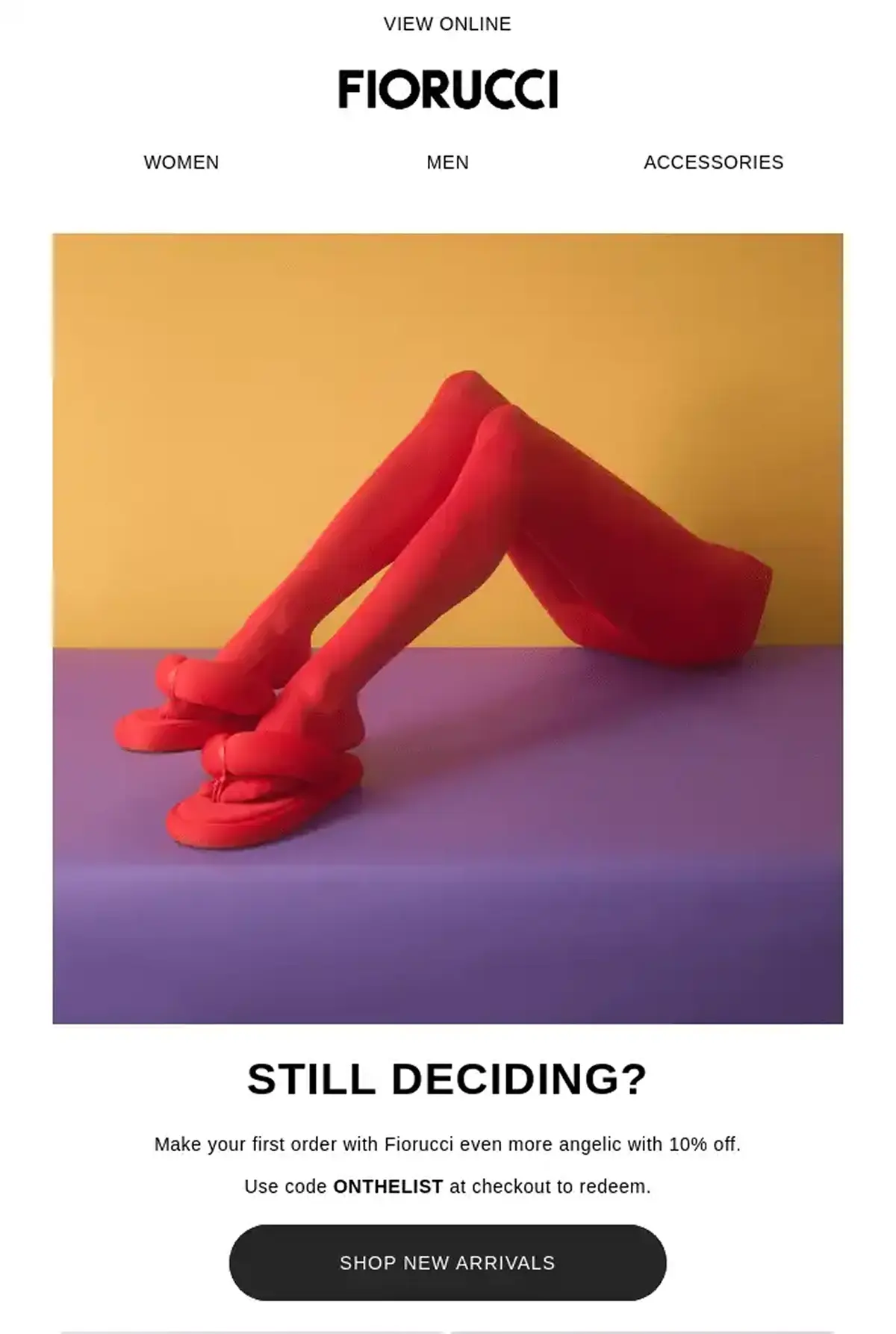 Abandoned cart email