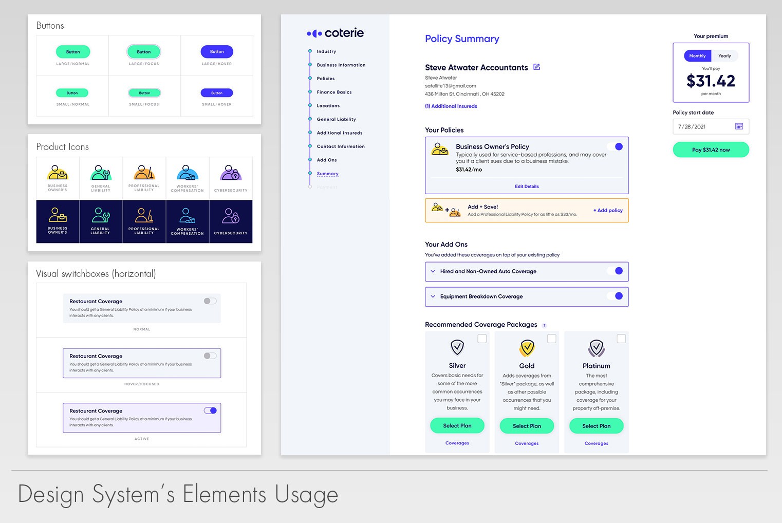 Design system in action