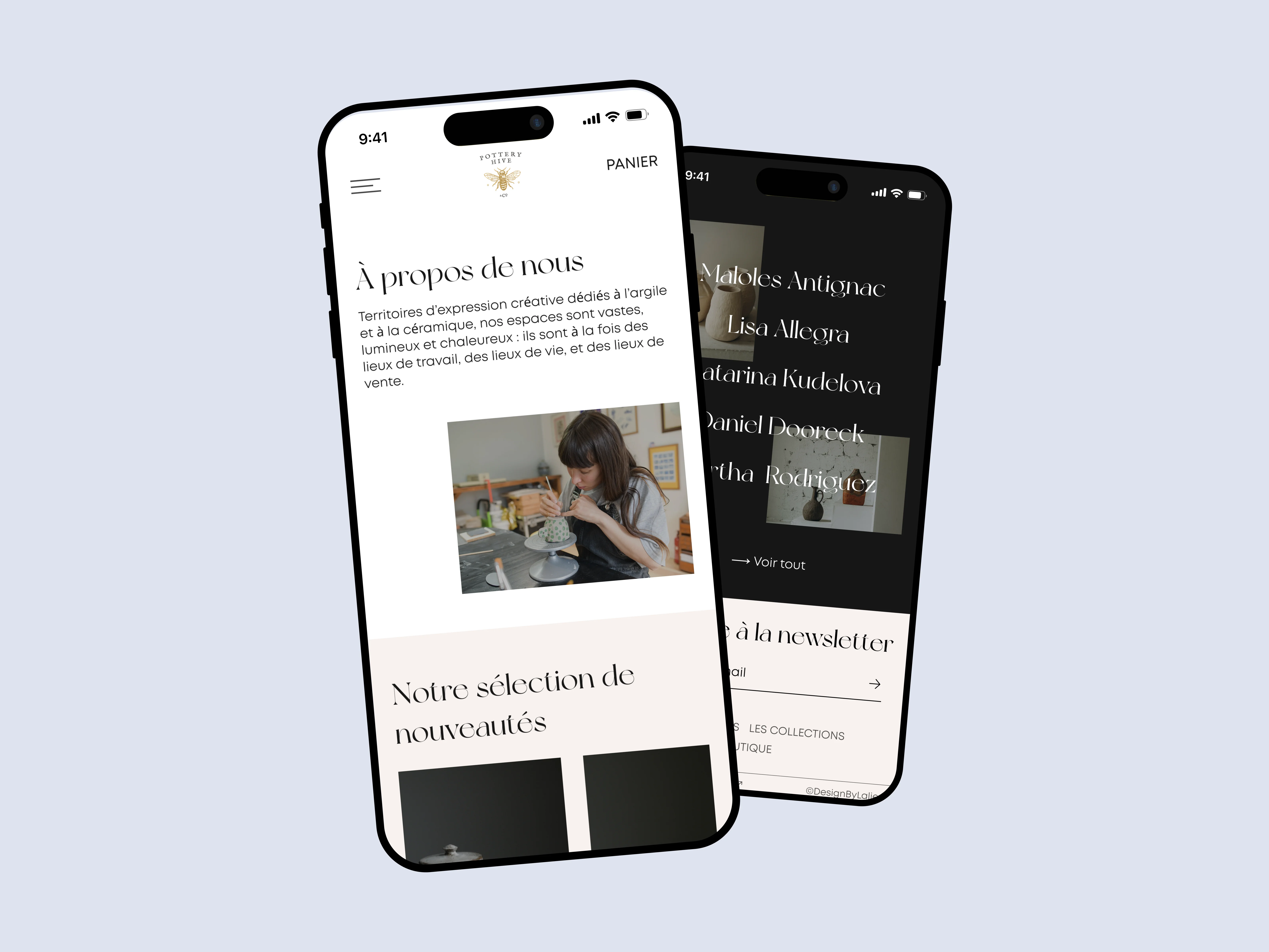 Visuels Mobile des interfaces