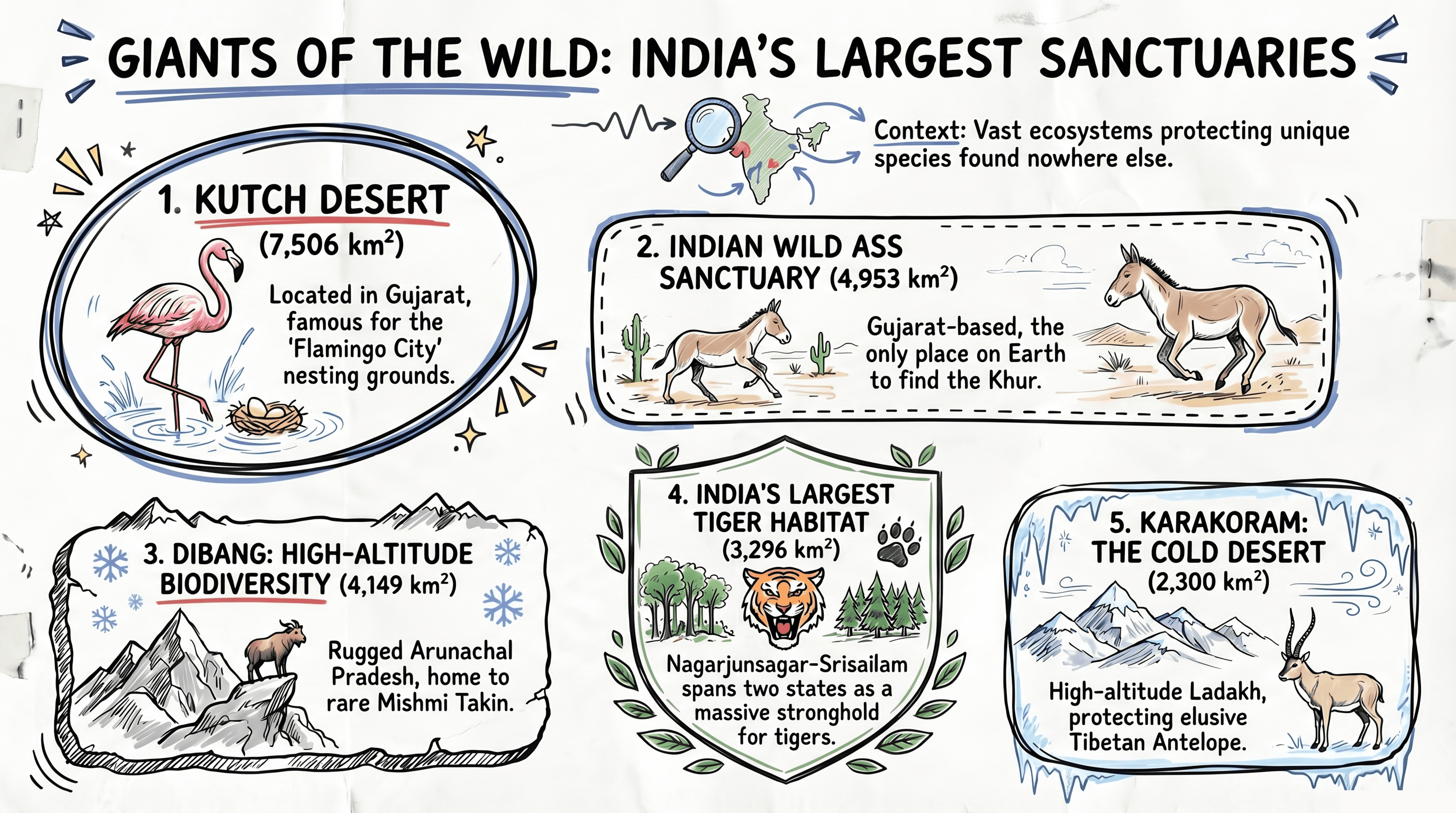 Largest Wildlife Sanctuarues in India