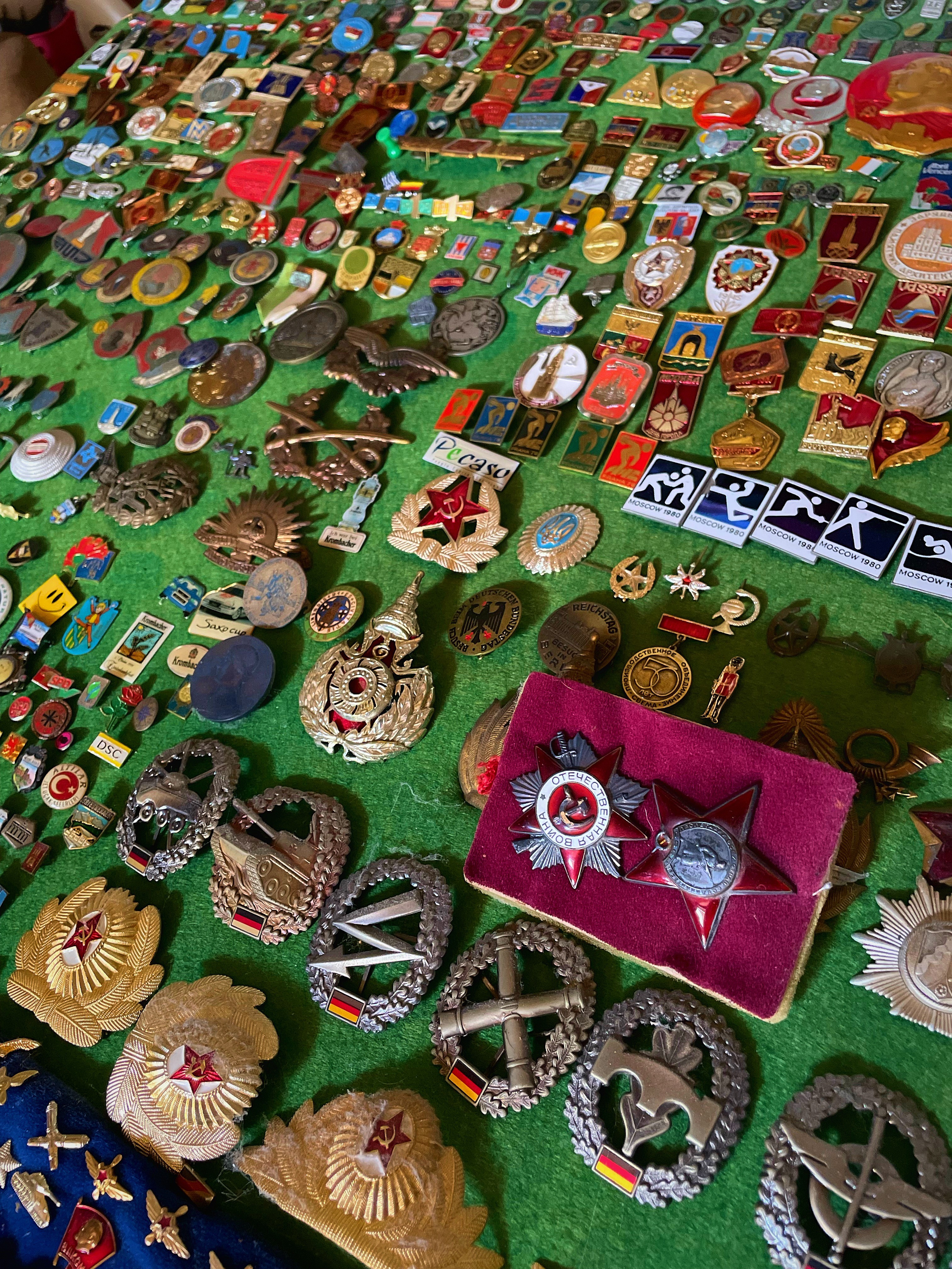 Close-up of a yellow vintage car fender