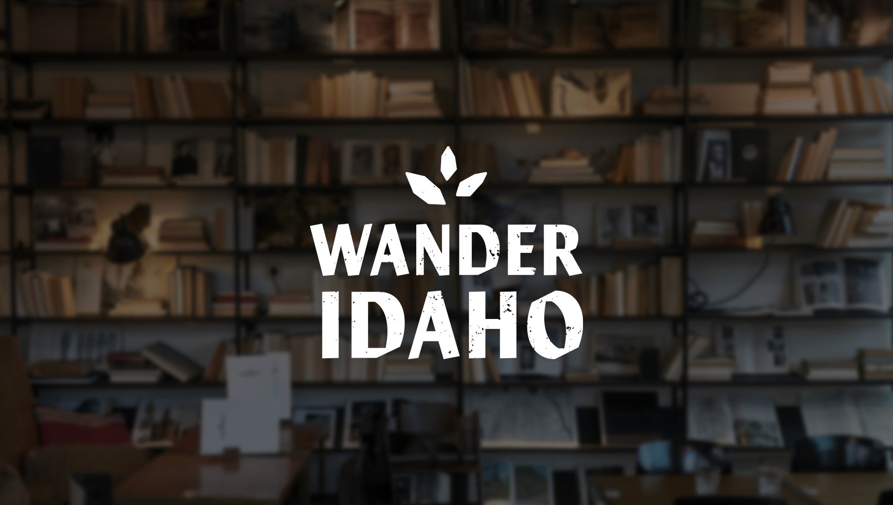 Logos with library background