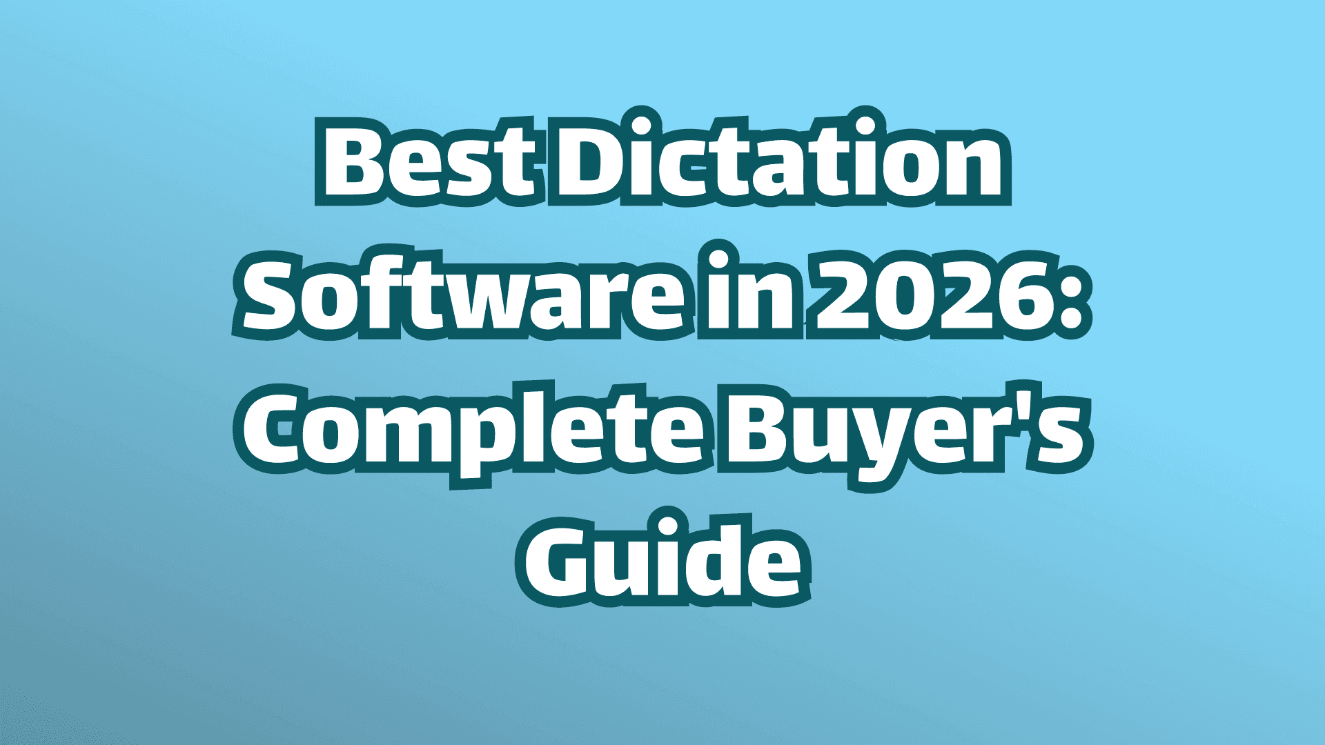 Beste Spracherkennung Software in 2026: Der komplette Einkaufsberater Titelbild