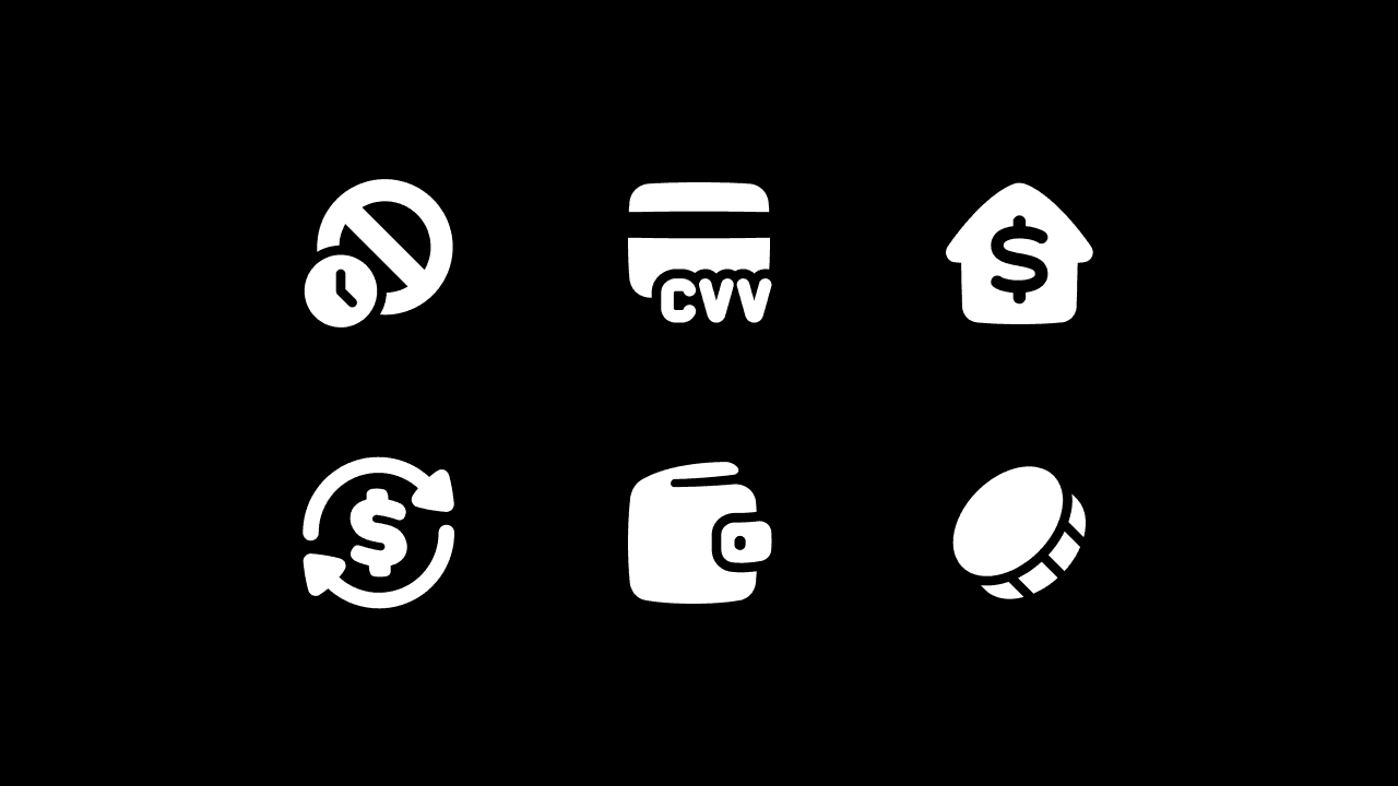 Plump Solid Finance Icon Set