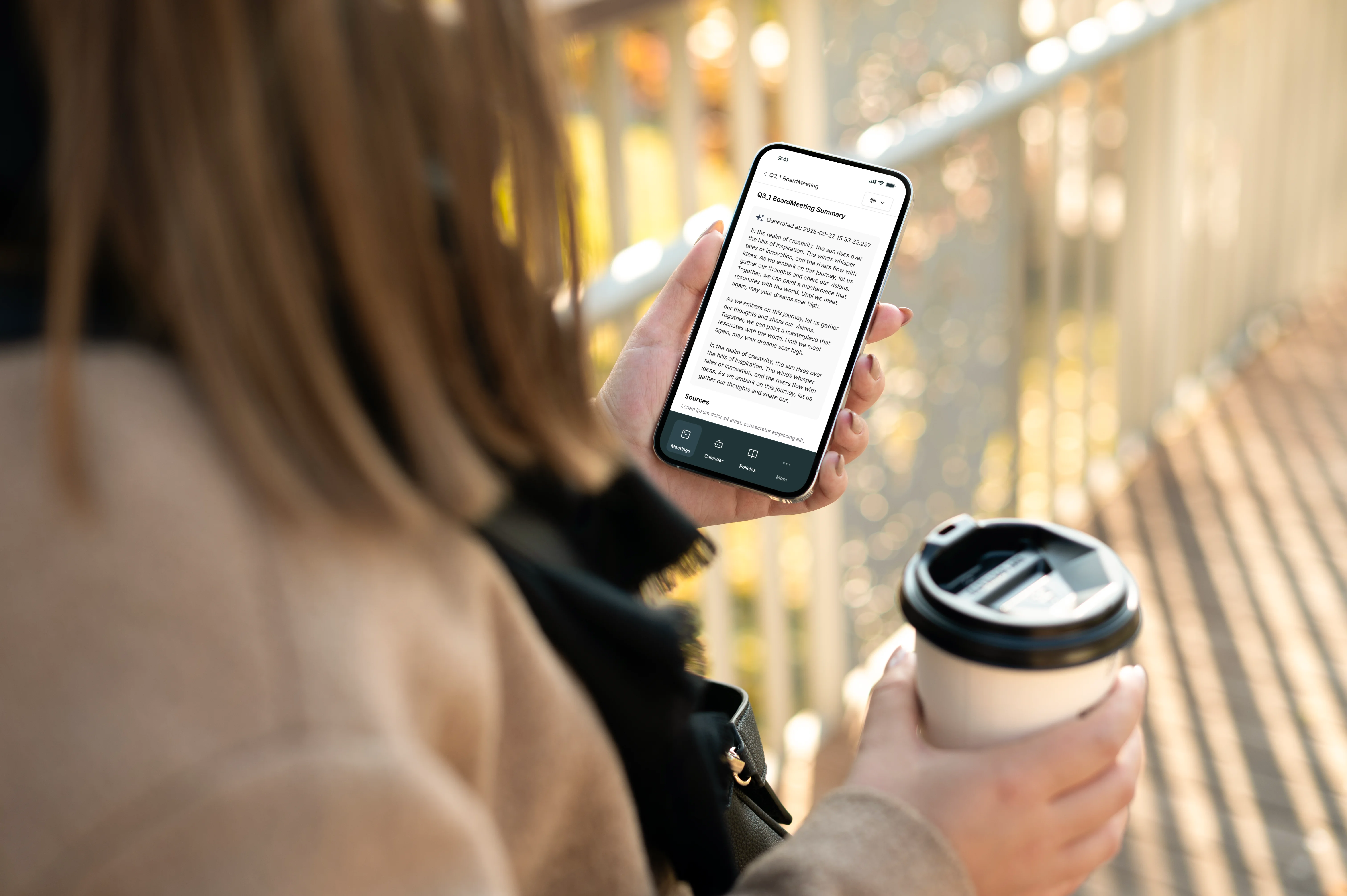 A mockup of Freelio's mobile app