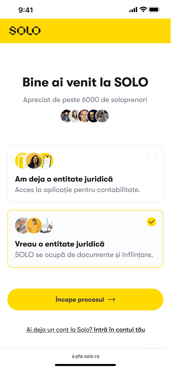 Phone screen showing a website interface
