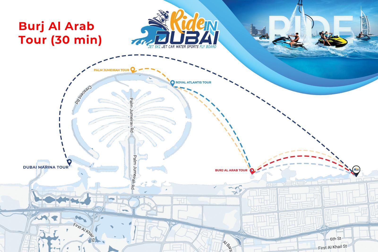 Burj al arab tour route and maps