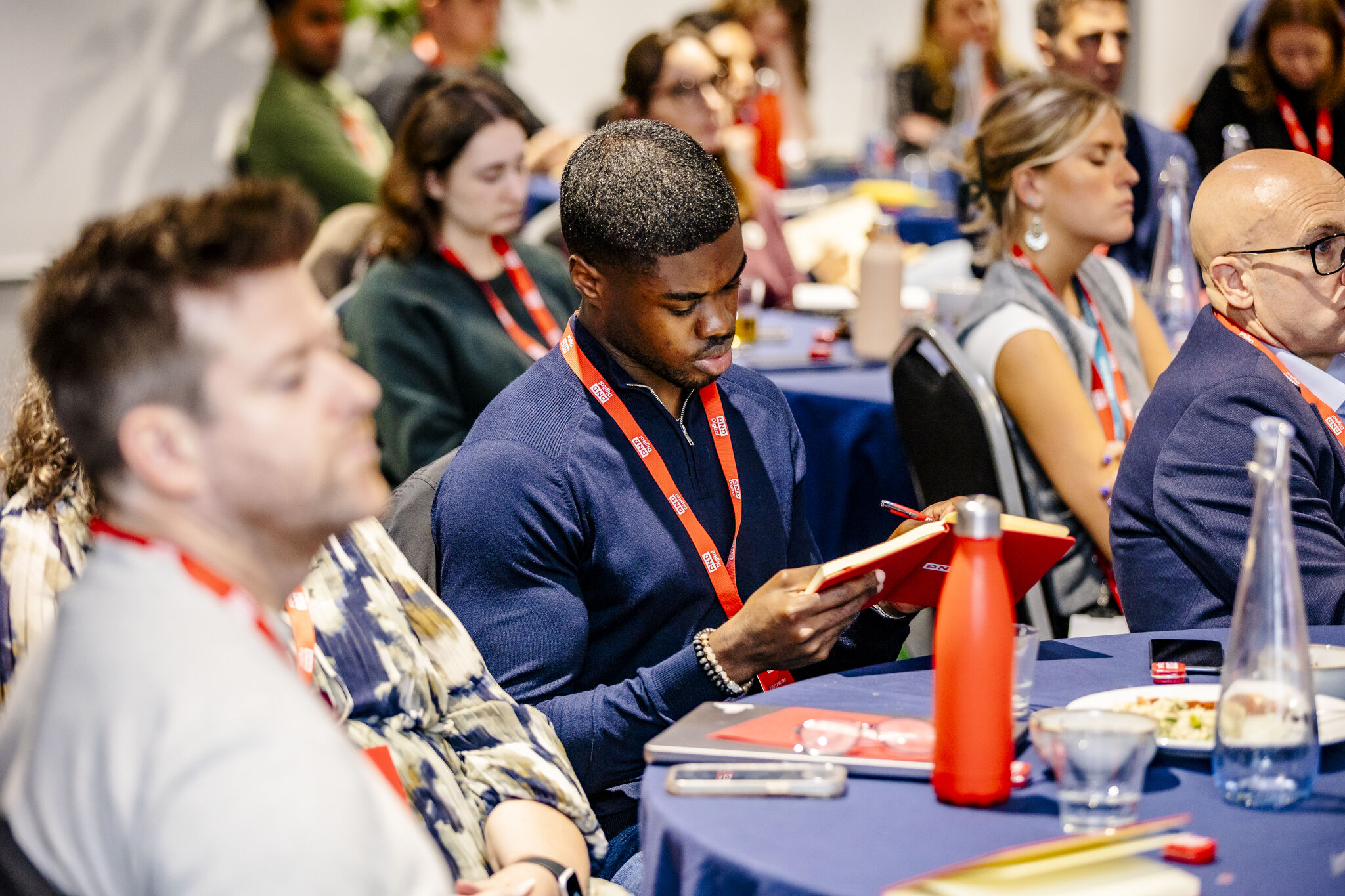 Portrait of portfolio creator – back view