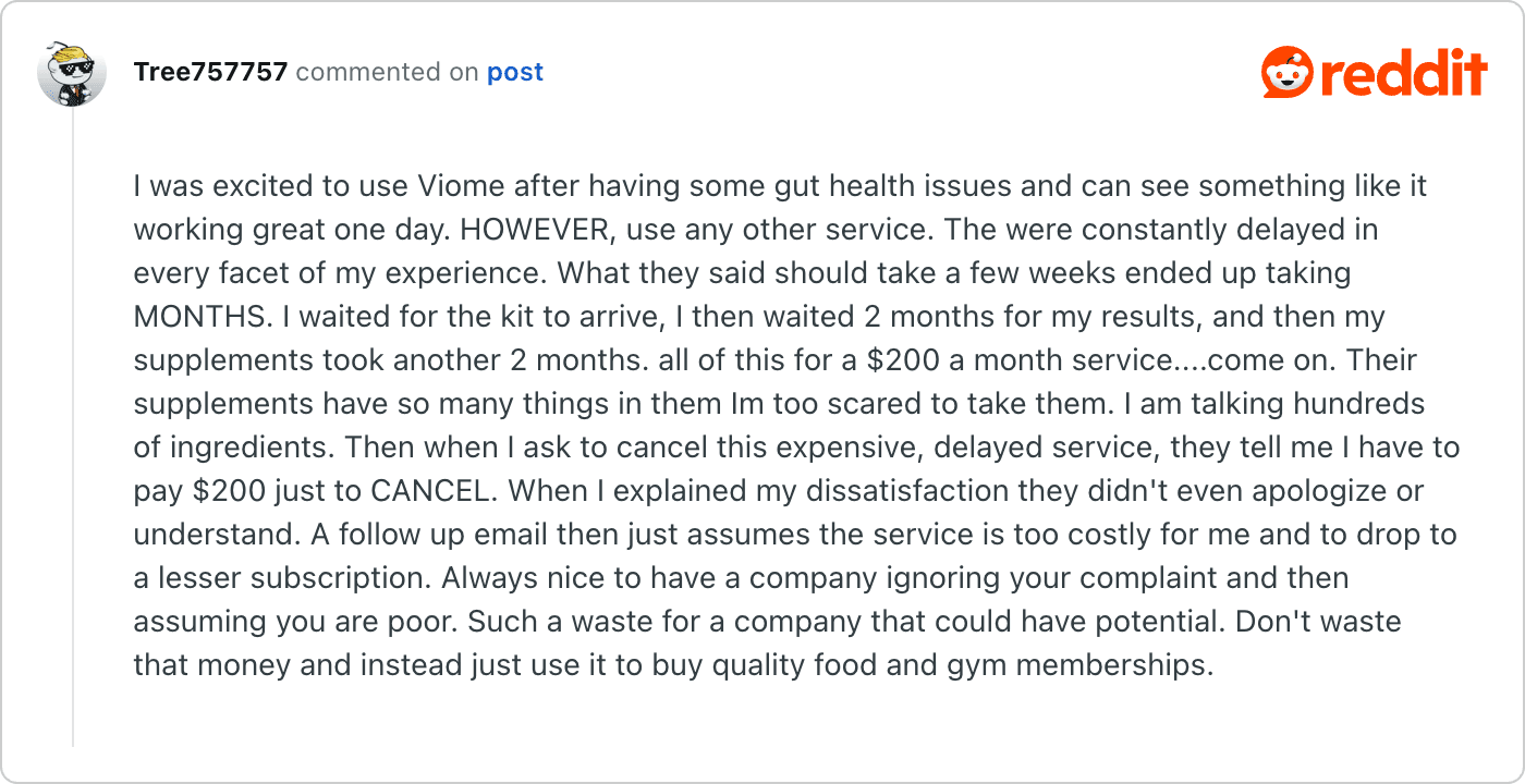 Post on Reddit