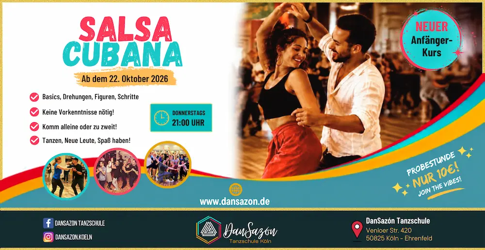 Salsa Cubana Anfängerkurs A1 (ohne Vorkenntnisse)