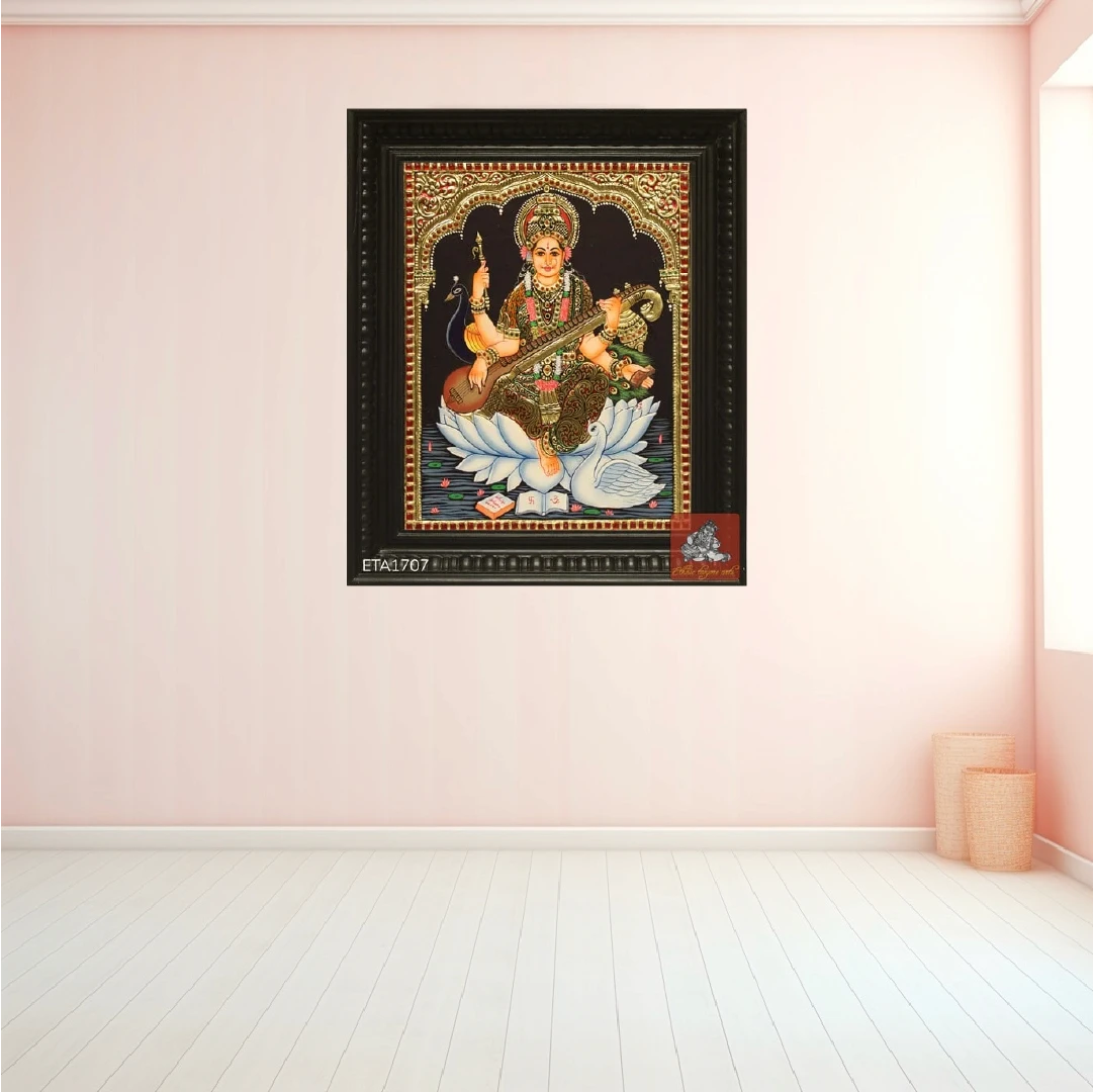 Saraswathi Tanjore paintings 