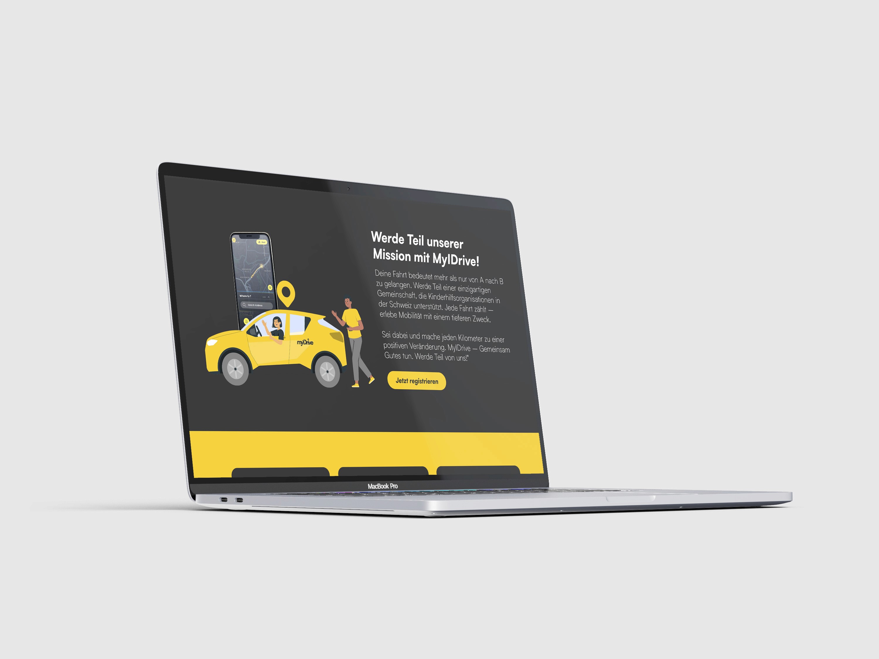 MyIDrive Webdesign Mockup