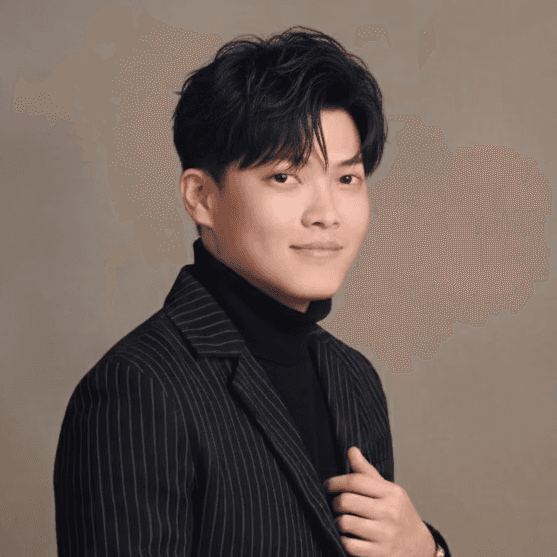 Portrait of portfolio creator – front view