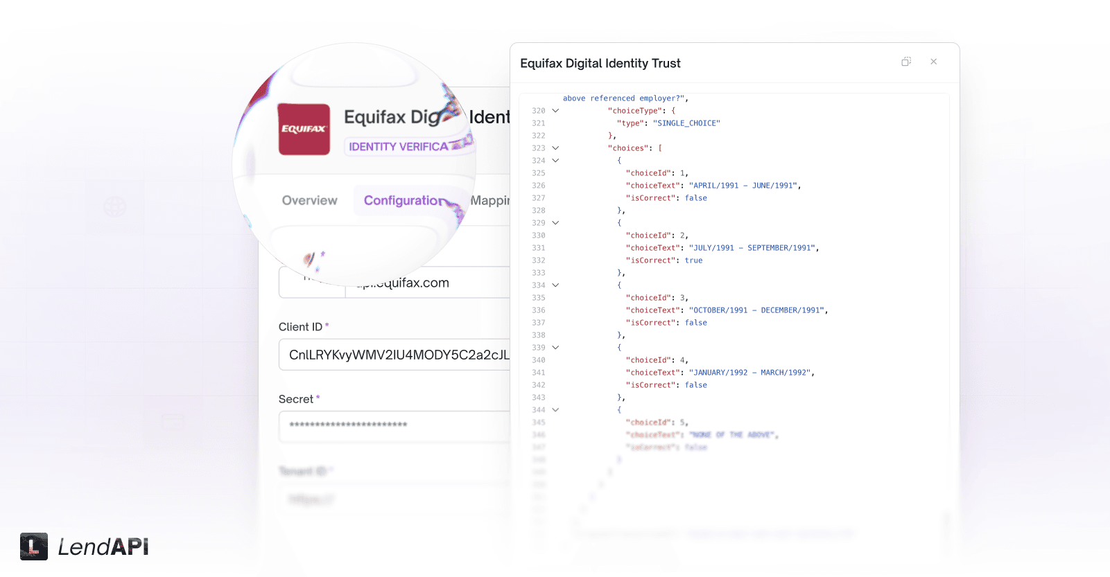 LendAPI v3.1.8 - Equifax Digital Identity Trust