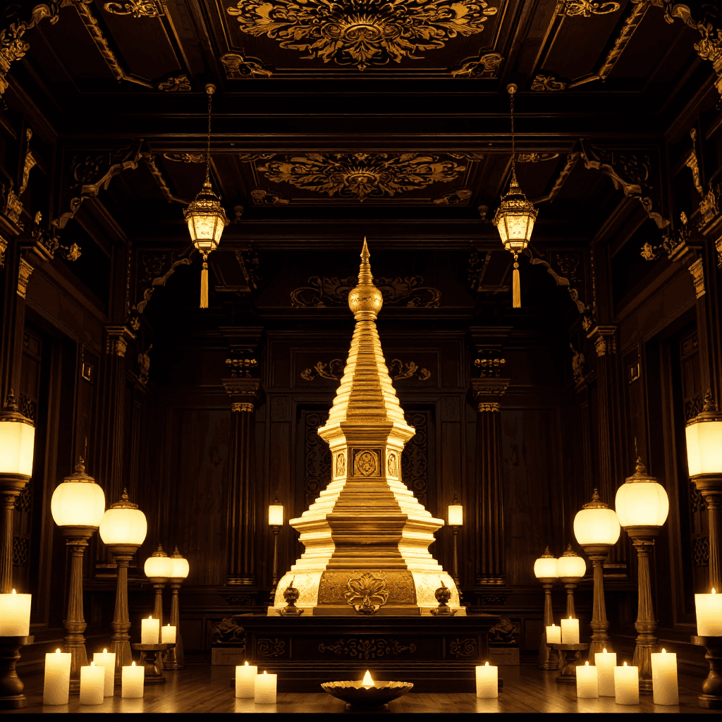 product photography of stupa